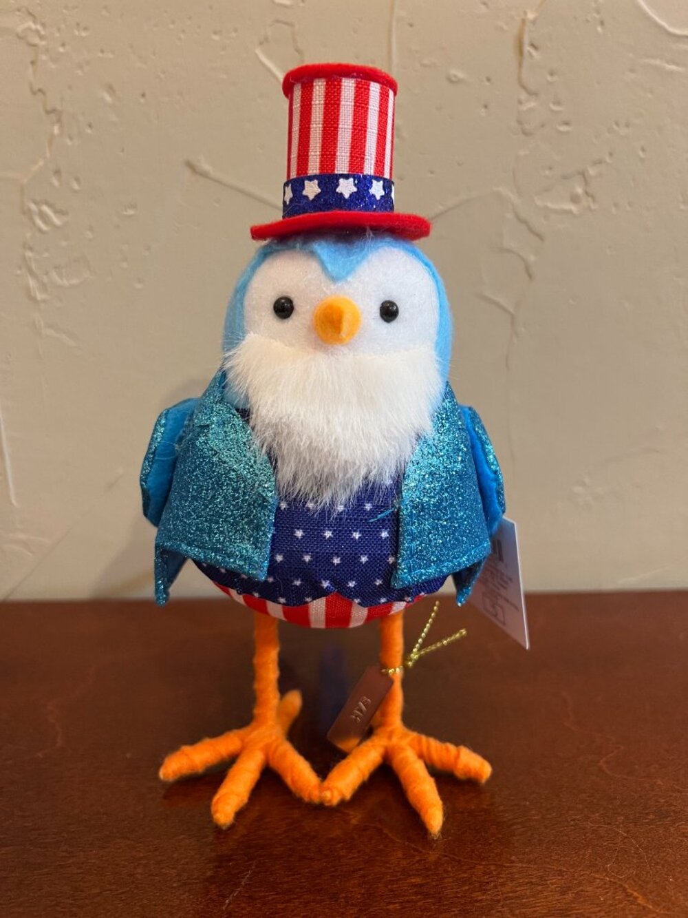 NWT Featherly Friends “Sam” Bird Uncle Sam Plush Figure 2026 Collectible